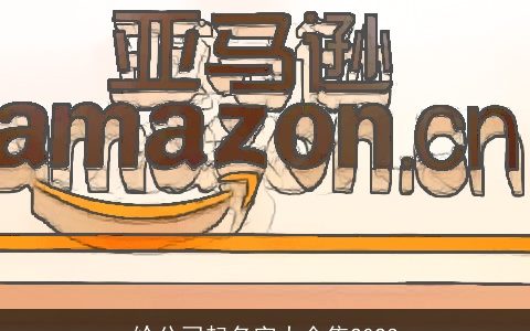 给公司起名字大全集2024