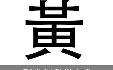黄姓男孩两个字最佳结合的字