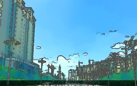 有朝气的建筑公司名字