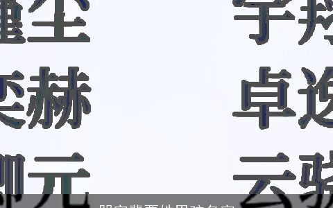 朋字辈贾姓男孩名字