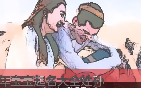 姓孙的男孩名字大全