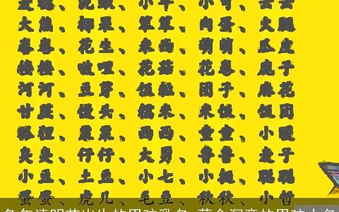 兔年清明节出生的男孩乳名 蕴含深意的男孩小名