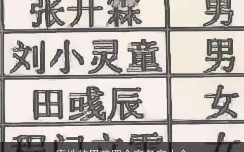 康姓的男孩四个字名字大全