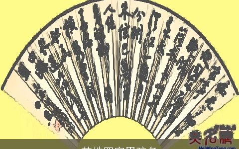 范姓四字男孩名