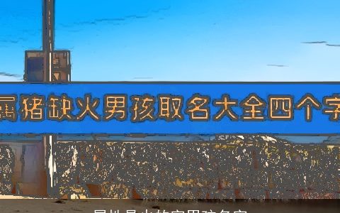 属性是火的字男孩名字