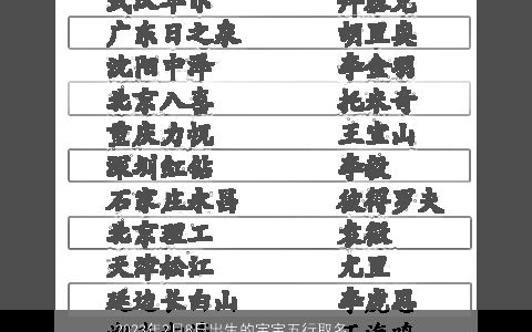 2024年2月8日出生的宝宝五行取名 高分名字大全参考 好听帅气的宝宝名字精挑