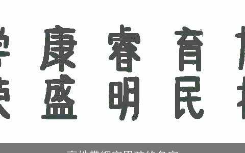 高姓带辉字男孩的名字