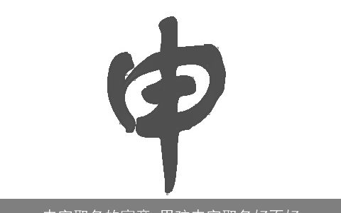 申字取名的寓意 男孩申字取名好不好