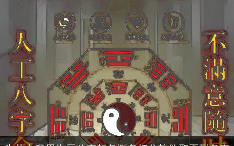 为什么我用生辰八字起名测名打分软件取不到名字