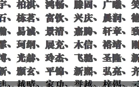 罗姓男孩取名优雅大气 宝宝取名测试独特的男孩名字