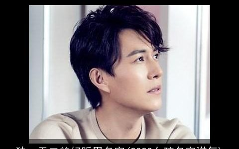 独一无二的好听男名字(2023女孩名字洋气)