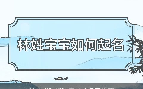 姓林男孩好听高分的名字推荐