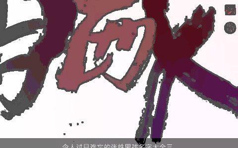 令人过目难忘的张姓男孩名字大全三个字 有涵养帅气的张姓男孩名字大全