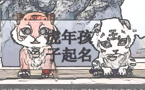 纪姓男孩名字大全属鼠2023 鼠年史姓男孩名字大全