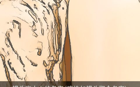 馒头高大上的名字(鸡块加馒头取个名字)