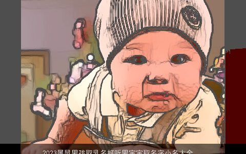 2023属鼠男孩取乳名好听男宝宝取名字小名大全 有涵养好听的鼠男孩乳名男宝宝小名名字大全最新