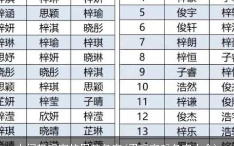 中间带睿字的男孩名字(用睿字起名字大全)