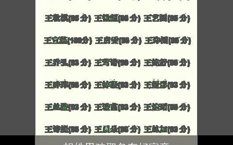 胡姓男孩取名有好寓意