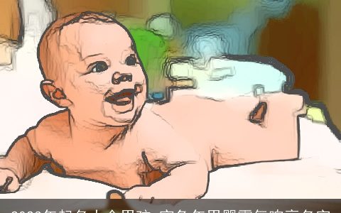 2023年起名大全男孩 寅兔年男婴霸气响亮名字