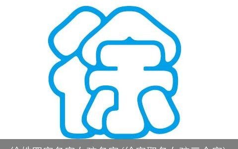 徐姓四字名字女孩名字(徐字取名女孩三个字)