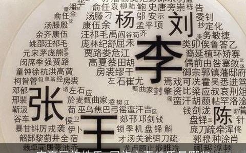 宁夏回族姓氏 回族主要姓氏是哪些