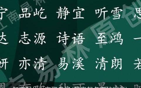 智字配什么字取名好(智字起名字的寓意)