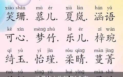 姓易的女生起名2个字