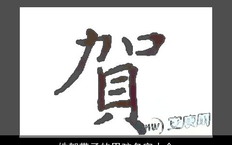 姓贺带子的男孩名字大全