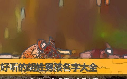 姓胡的男孩名字大全三个字