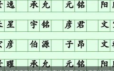 氵女孩名字旁的字有哪些字(起名带三点水字旁的好字)