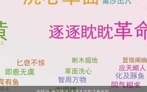 金组词 金字组词 名字大全包含有金的词语成语 独一无二好听的成语名字大全