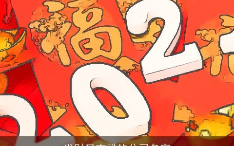 发财又吉祥的公司名字