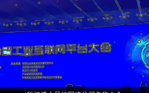 科技感十足的网络公司名称大全