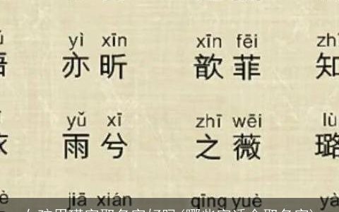 女孩用瑛字取名字好吗(哪些字适合取名字)