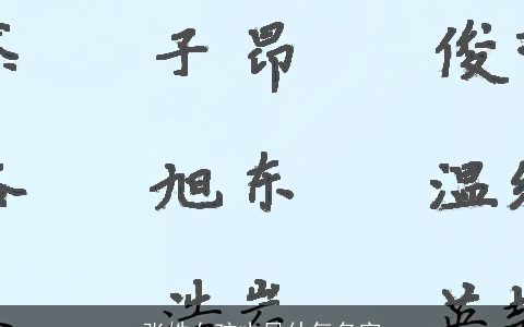 张姓女孩古风仙气名字