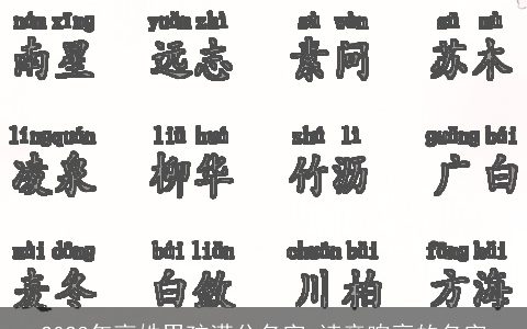 2023年高姓男孩满分名字 读音响亮的名字