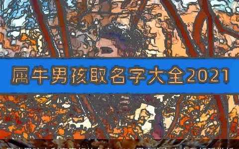 属牛男孩吉利寓意好的名字 2023男宝宝名字文雅好听赏析