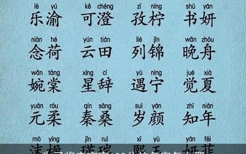 为了将来宝宝100分的名字怎么取