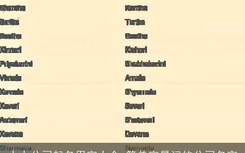 人力公司起名用字大全 简单容易记的公司名字