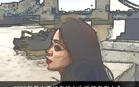 2023年最文艺忧伤的女生微信名字大全_