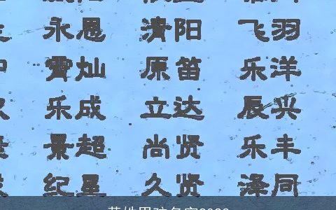 黄姓男孩名字2023