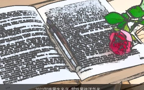 2024贺姓男生名字 贺姓男孩洋气名字大全 好听洋气的贺姓男生男孩名最新