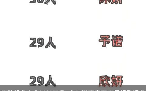 男孩起名大全2023属兔 今年男宝宝宝霸气好听取名