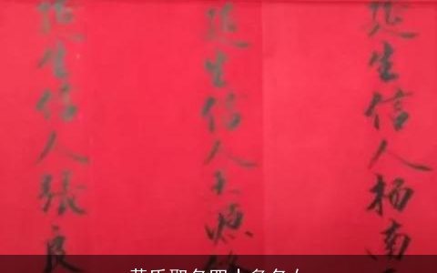 黄氏取名四十多名女