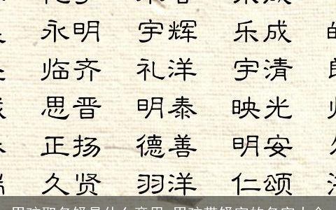 男孩取名铎是什么意思 男孩带铎字的名字大全