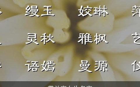 带兰字女生名字
