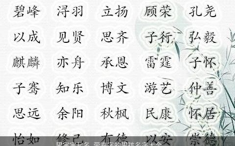 男宝宝起名 带嘉字的男孩名字大全 新颖有涵养的带嘉字男宝宝男孩名字精挑