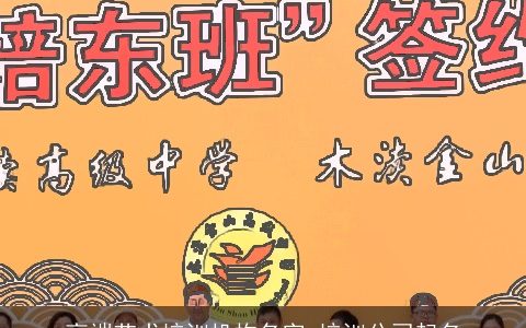 高端艺术培训机构名字 培训公司起名