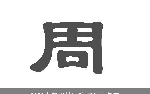 2023牛年周姓男孩好听的名字