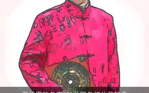 裴姓男孩名字100分取名打分裴翰垚